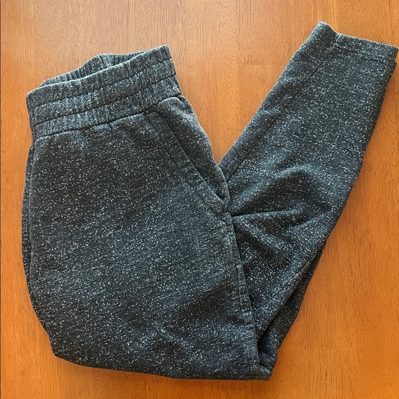 PACT Gray Heathered Organic Cotton Ankle Zip Joggers Sweatpants M - Picture 7 of 8